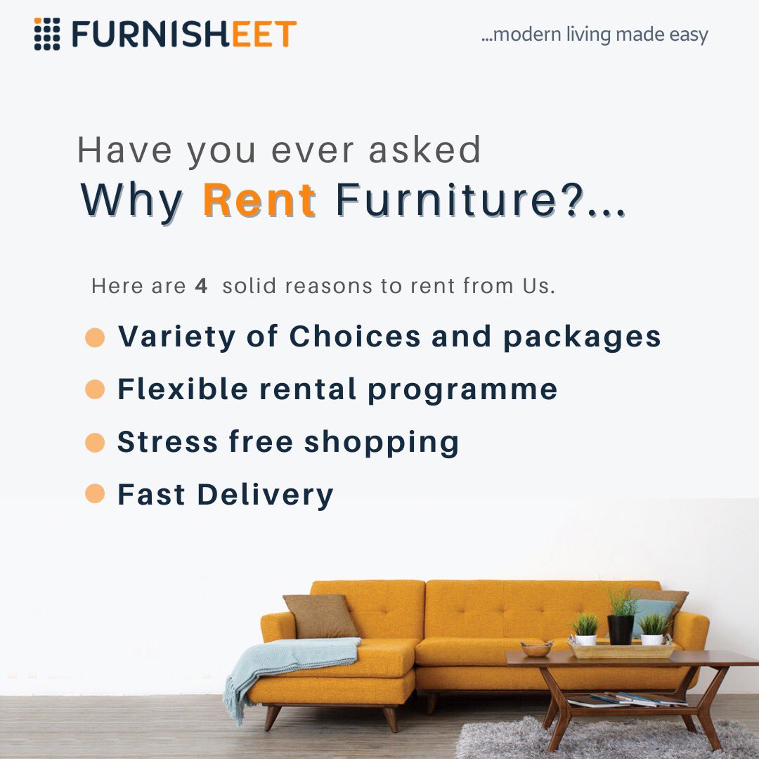 furnisheet's tweet photo. Why should you rent furniture?
#funiture #rent #abuja #furniturerental #whyrent https://t.co/S3Q06EHxCh