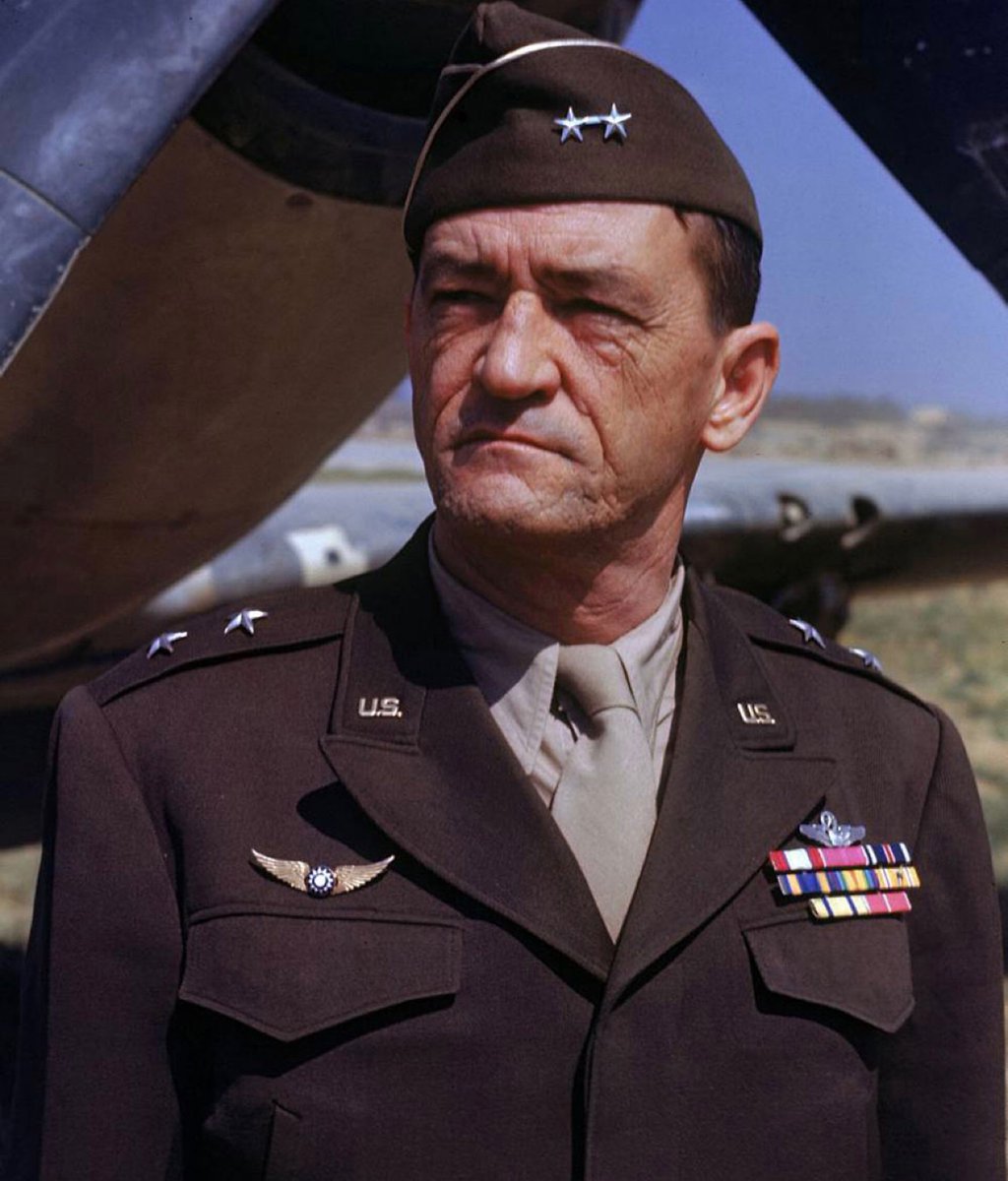 42) Lieutenant General Claire Lee Chennault, USAF (Ret.), of immortal Flying Tigers fame. His business venture, Civil Air Transport, was critical to Republic of China military effort in Chinese Civil War, running aerial resupply of besieged cities, and to CIA operations in China.