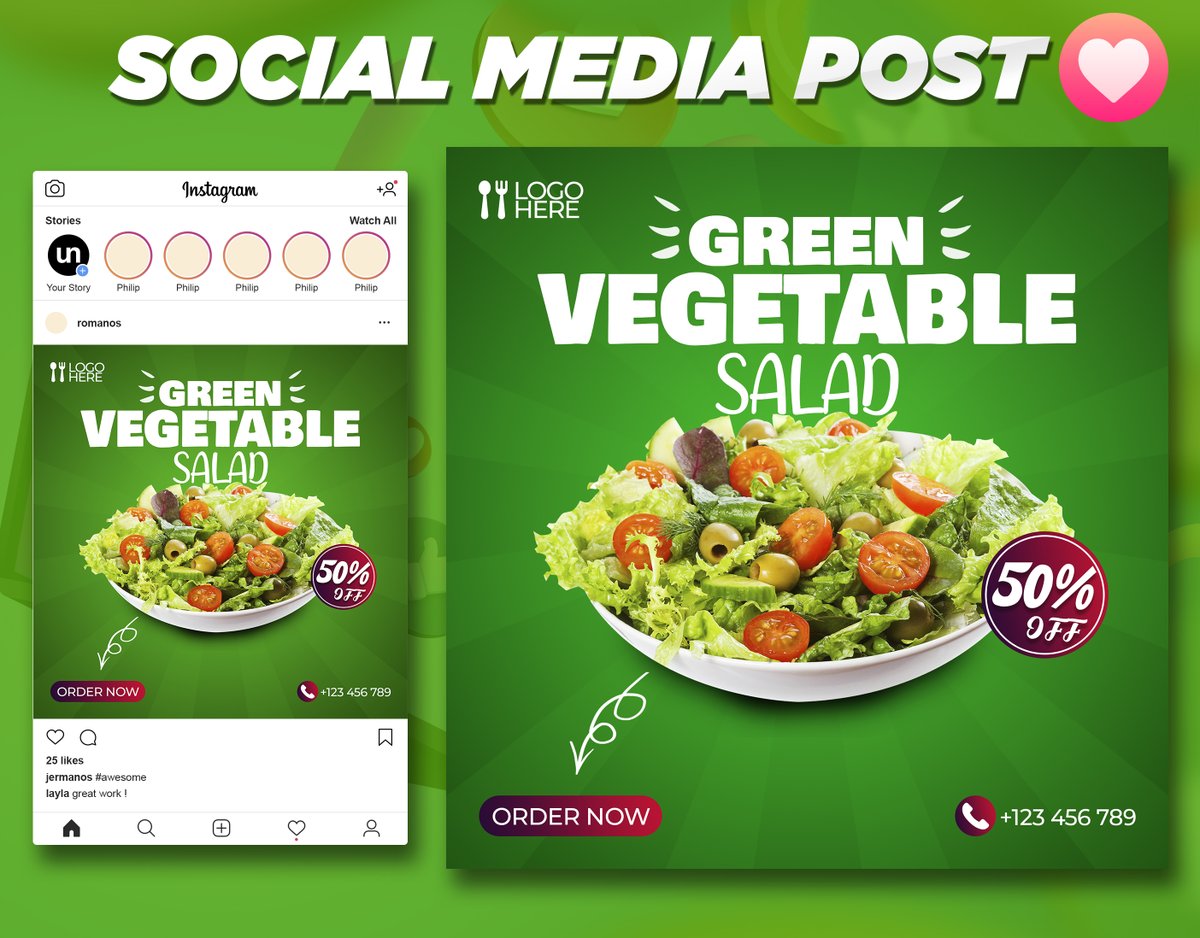 Food social media design

Order: fiverr.com/sabid_khan?up_…

View on dribbble : shorturl.at/yDOT5

#banner #design #logo #spanduk #graphicdesign #printing #sticker #bunting #bannermurah #kartunama #ItIsWhatItIs #bannerdesign #advertising #flyer #stiker #percetakan
