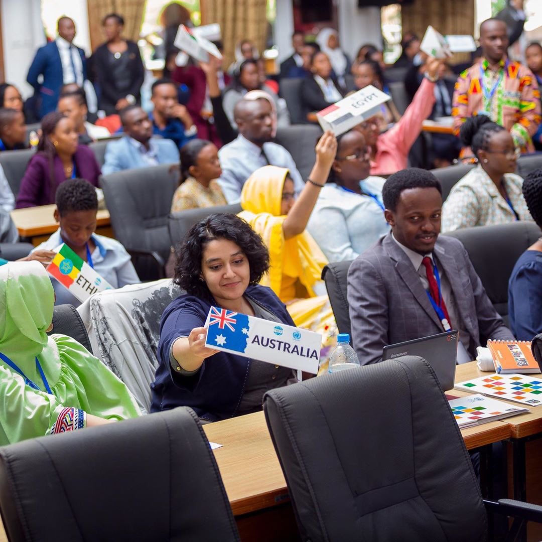 Plan_tanzania's tweet photo. Repost @tanzaniamun 
Honourable Delegates during the General Assembly.

“Youth Role In Creating The Future We Want”

@yunatz

#TIMUN2020 #modelunitednations #youth #youthleader #internationalrelations #internationalglobalnetwork #exploretz #Arusha #Tanzania #sdgs2030 https://t.co/s2Xmlo1P12