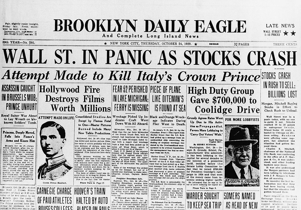 Black Tuesday happened on October 29th, 1929. http://people.brandeis.edu/~cecchett/Polpdf/Polp05.pdf3/7