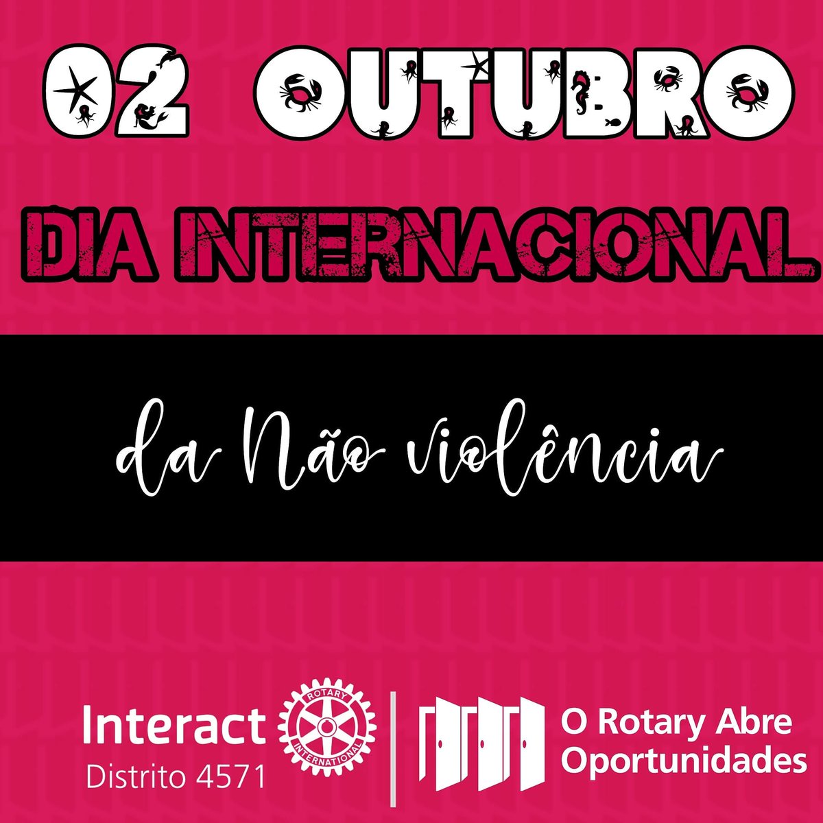 4571Distrito's tweet image. Faça paz, não faça guerra! Podemos resolver tudo, todas as questões, desde as mais íntimas às coletivas – de um país, de uma nação – levantando sempre a bandeira do pacifismo. A data de hoje, 2 de outubro nos lembra isso.