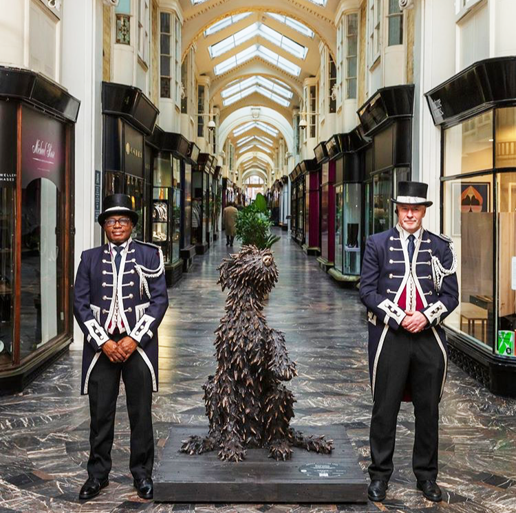 Admire magnificent art scattered around Mayfair throughout October for the <a href="/MayfairArtWknd/">Mayfair Art Weekend</a> Sculpture Trail, don't miss the Howling Wolf standing proudly outside our doors. Scan on <a href="/_smartify/">_smartify</a> to uncover the artists. #WestburyMayfair #artinmayfair #maw2020 #mayfairsculpturetrail