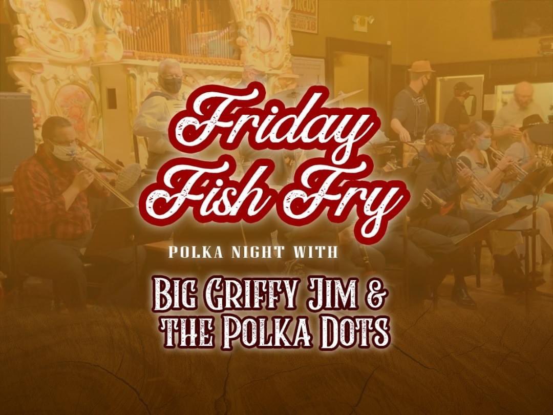 ringlingbrewing's tweet photo. #fridayfishfry is happening tonight from 5pm to 9pm at the #alringlingbrewingco ! Enjoy live polka music by Big Griffy Jim and the Polka Dots! #downtownbaraboo https://t.co/2sAxPQapdw