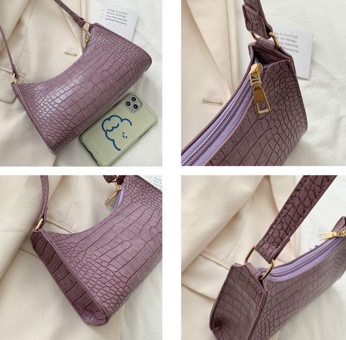 Eden Bag RM29—- READY STOCK  POSTAGE : SM RM8 / SS RM11—-Product Info:Material: PU LeatherDimension: (L) 24cm x (W) 7cm x (H) 15cmColor : Purple, Black, Cream