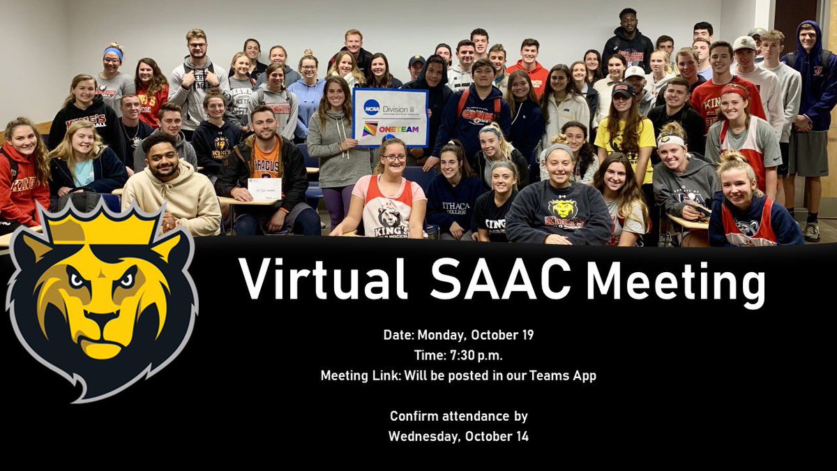 KC_SAAC's tweet photo. October 15 - #MACUnited
October 19 - SAAC Meeting
October 20 - #Monarch101
October 27 - #MACUnited
Talk to your team SAAC Reps or click the links in our bio. https://t.co/1EEaAhchGx