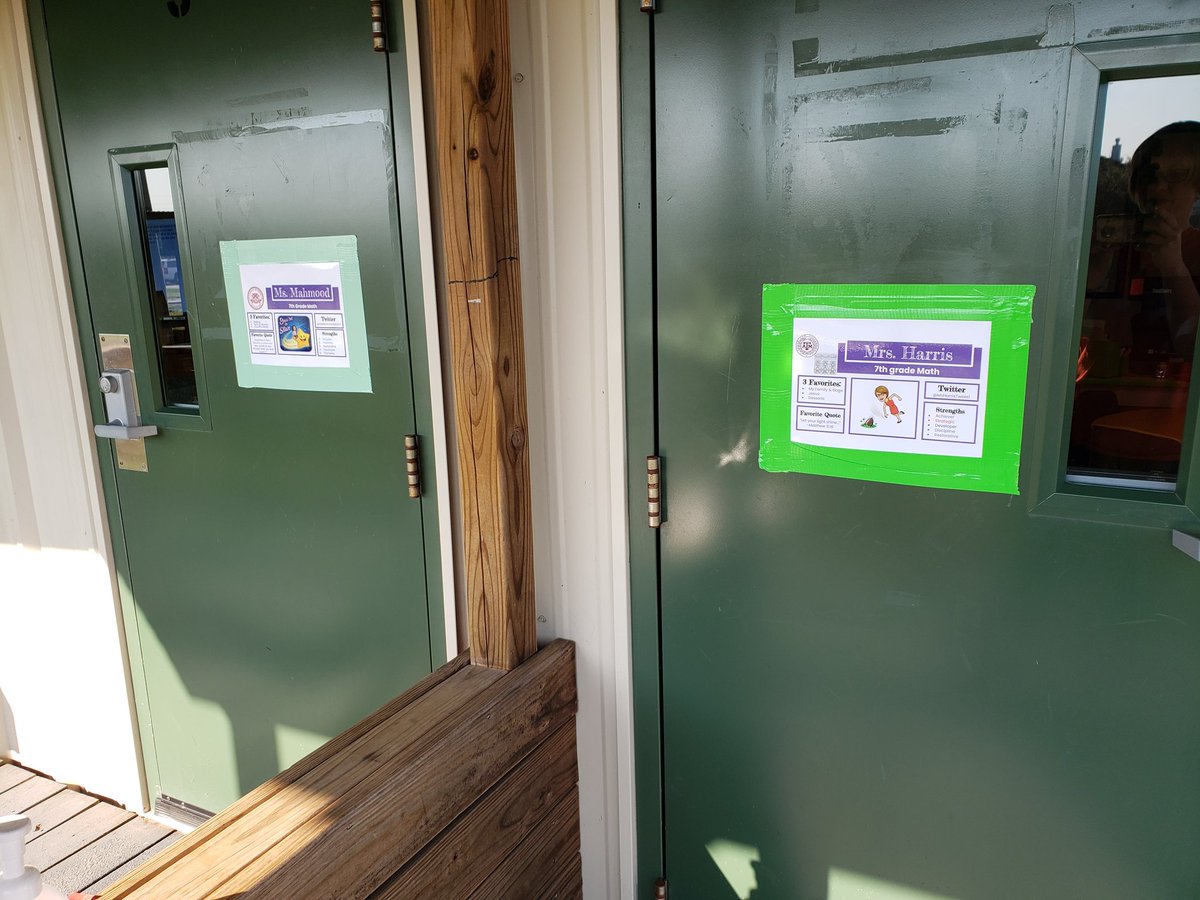 MsHarrisTweet1's tweet image. Are color choices a reflection of personality?!  These color picks are perfect representation of me and @MsMahmoodMath7!  Perfect Team mix! #iamloud #sheiscalm #greatmix #MathTeacherLife @MDJH_Panthers