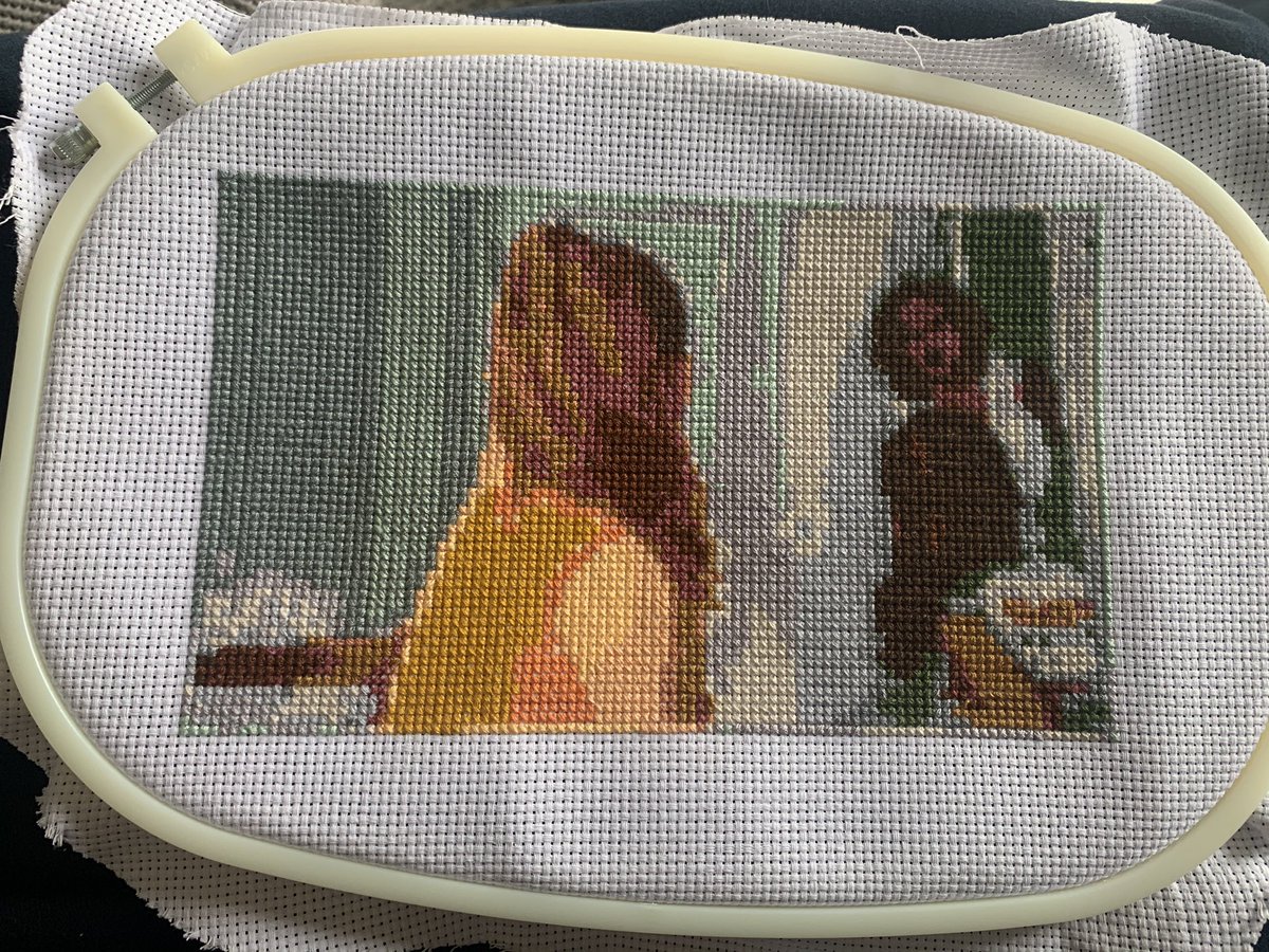 massivejugz's tweet photo. Just finished my latest cross stitch and it’s DISGUSTENG!! https://t.co/x71BFzbp4B