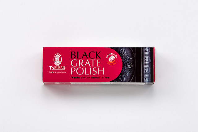 tableau_clean's tweet photo. Tableau Black Grate Polish gives lustre to fire grates and other cast iron items. It will not chip, flake or peel. It will cover rust and other minor blemishes and scratches leaving a beautiful lustre. https://t.co/8N9ehvtS5s