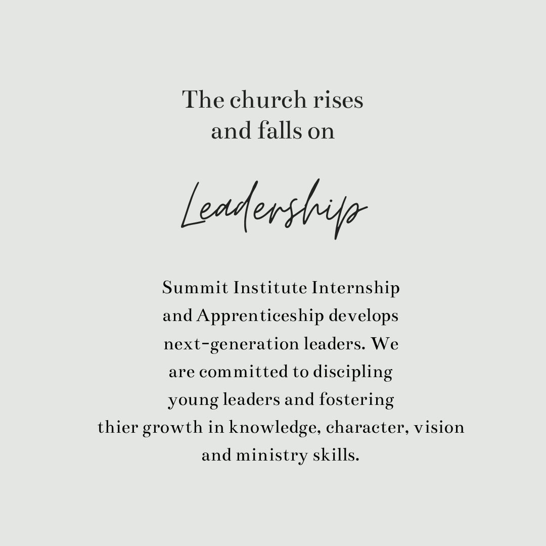 TheSummitInst's tweet image. Our vision at The Summit Institute