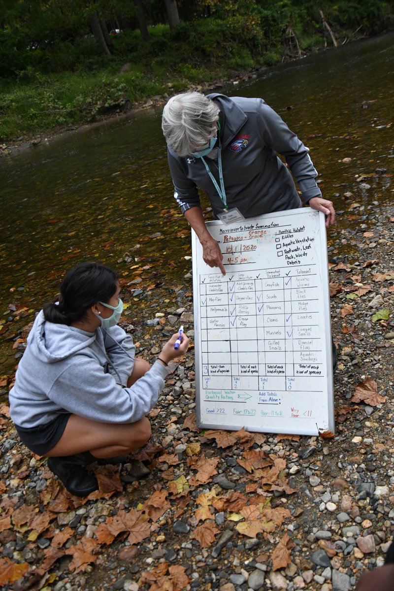 Duff_SciLRHS's tweet photo. Holy Hellgrammite Jessica!! Look at those BMIs! Student scientists collecting data on the health of the Patapsco River. TY @AnnStrozyk and @HCConservancy. @hcpss_lrhs https://t.co/Kxm1SwUaUb