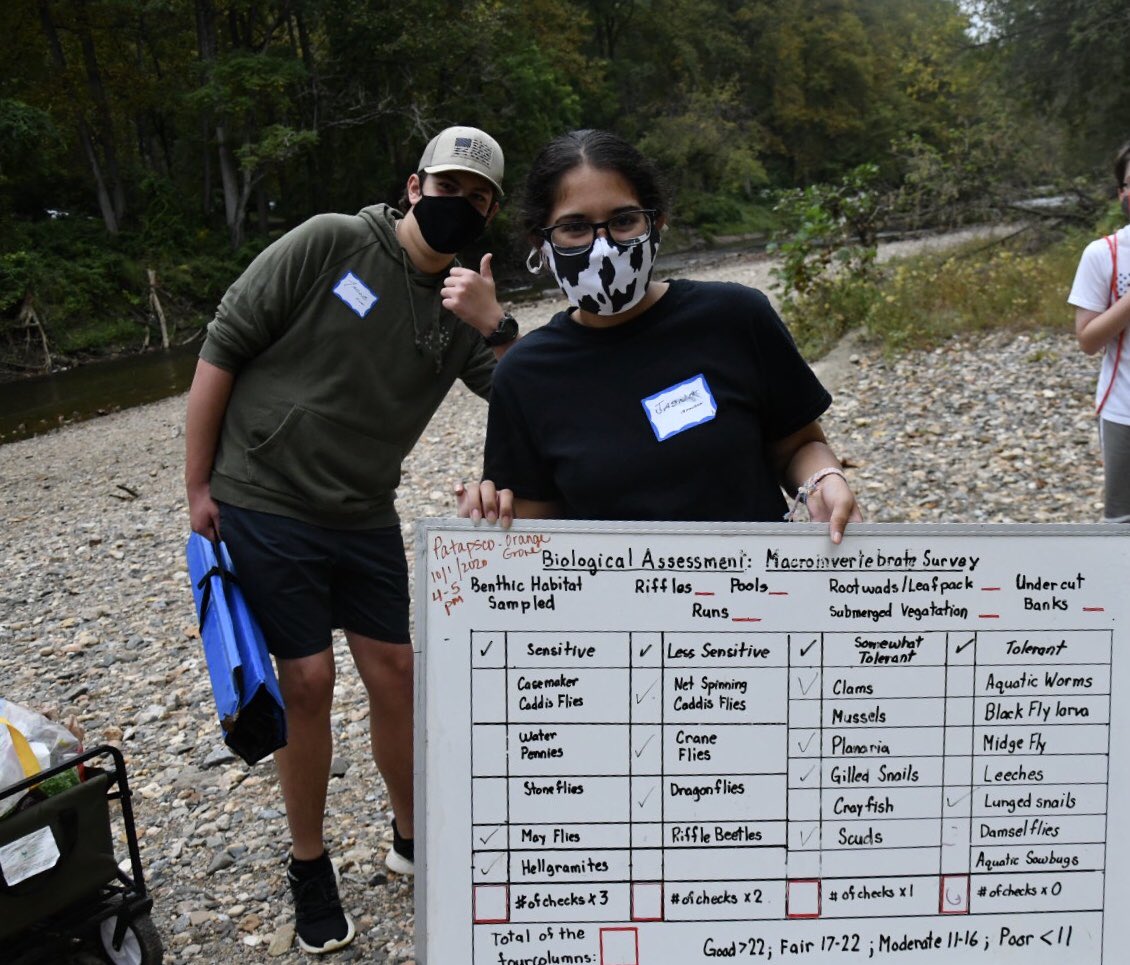 Duff_SciLRHS's tweet photo. Holy Hellgrammite Jessica!! Look at those BMIs! Student scientists collecting data on the health of the Patapsco River. TY @AnnStrozyk and @HCConservancy. @hcpss_lrhs https://t.co/Kxm1SwUaUb