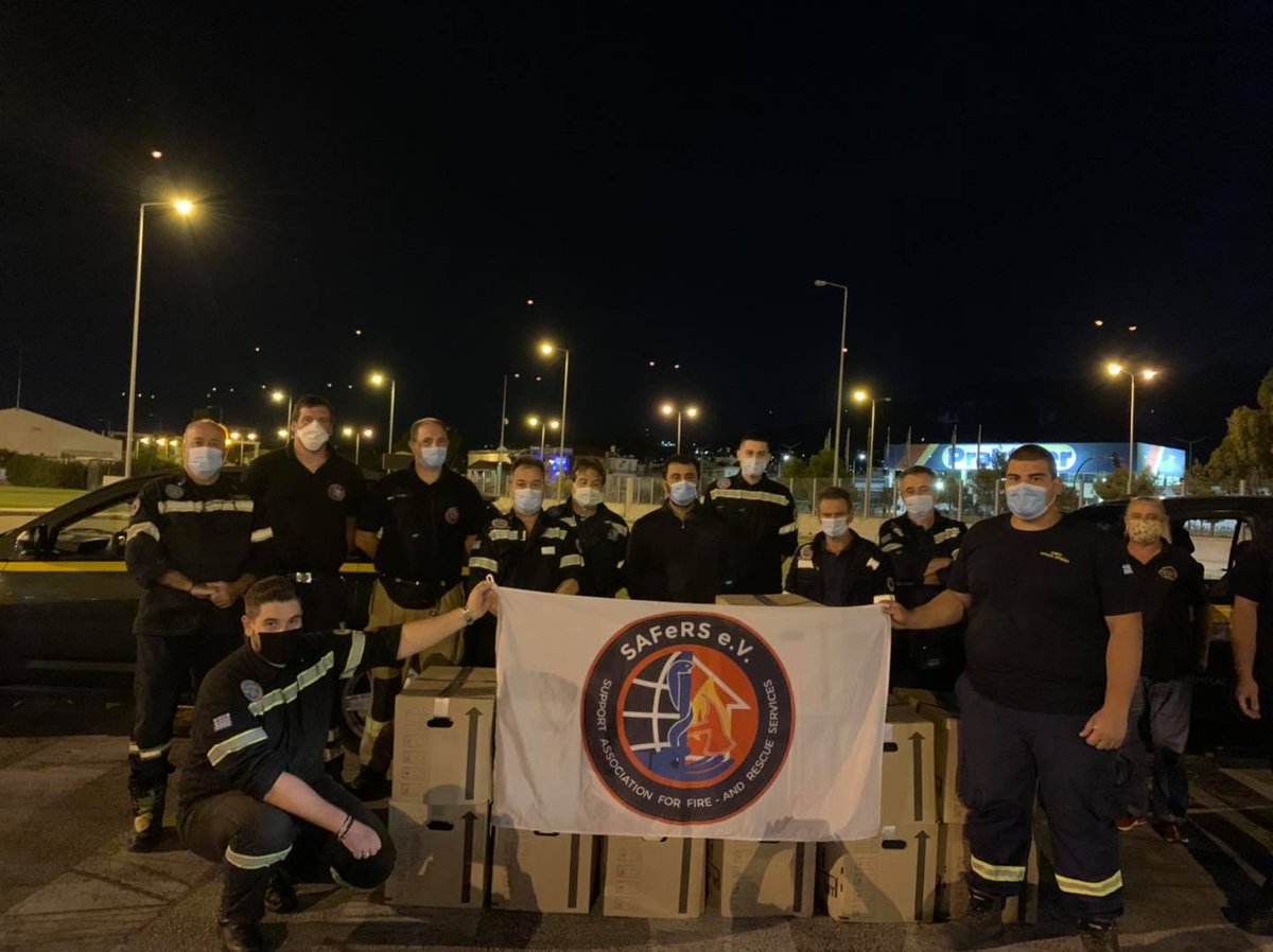 SAFeRS_eV's tweet photo. Vehicles number 5 and 6 transferred by our association have reached their final destination in #Greece. Volunteer #firefighters and rescue units in #Olympia, #Megara and #Santorini will profit from this gear to keep communities safe and forests green! https://t.co/bzWzBXvsdy