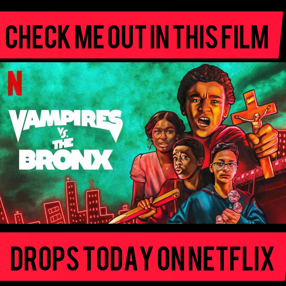 GoRoyJackson's tweet photo. I had a great time working on VAPMIRES VS THE BRONX!! AWESOME cast and crew! BIG TIME THANKS to @Ozrodriguez01 and @nbcsnl (Broadway Video) for the opportunity! #actorlife #comedy #StandUpComedy #halloween #vampires #VampiresVsTheBronx #RoyJacksonComedy #snl #horror #HorrorMovies https://t.co/dO2NlZhLyi