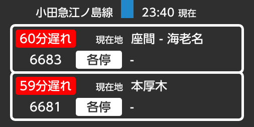 小田急江ノ島線 運行状況 38ページ目 に関する今日 現在 リアルタイム最新情報 ナウティス