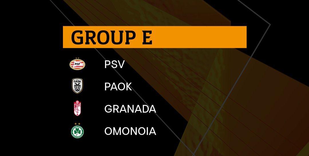 GROUP EOmonoia () are debutants in Europe League groups, and I think this group should be too tough for them to register anything more than a draw. Worth watching how PAOK () do as Greece have three teams left in Europe and could jump up standings (currently in 18th) easily