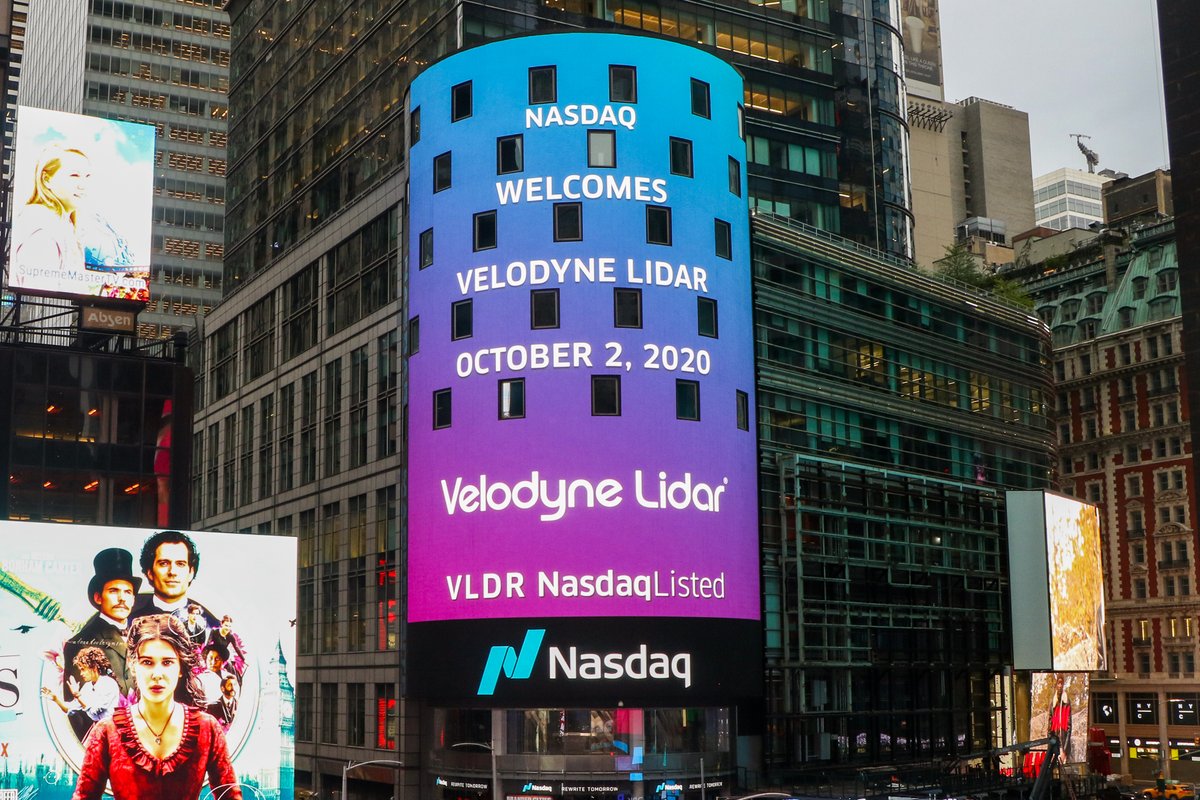NasdaqExchange's tweet photo. Congratulations to @VelodyneLidar! The team rang @Nasdaq's opening bell this morning in celebration of #VLDRIPO! πππ
Velodyne Lidar, Inc. provides smart, powerful lidar solutions for autonomy and driver assistance. #NasdaqListed $VLDR https://t.co/zbPxsodLm2
