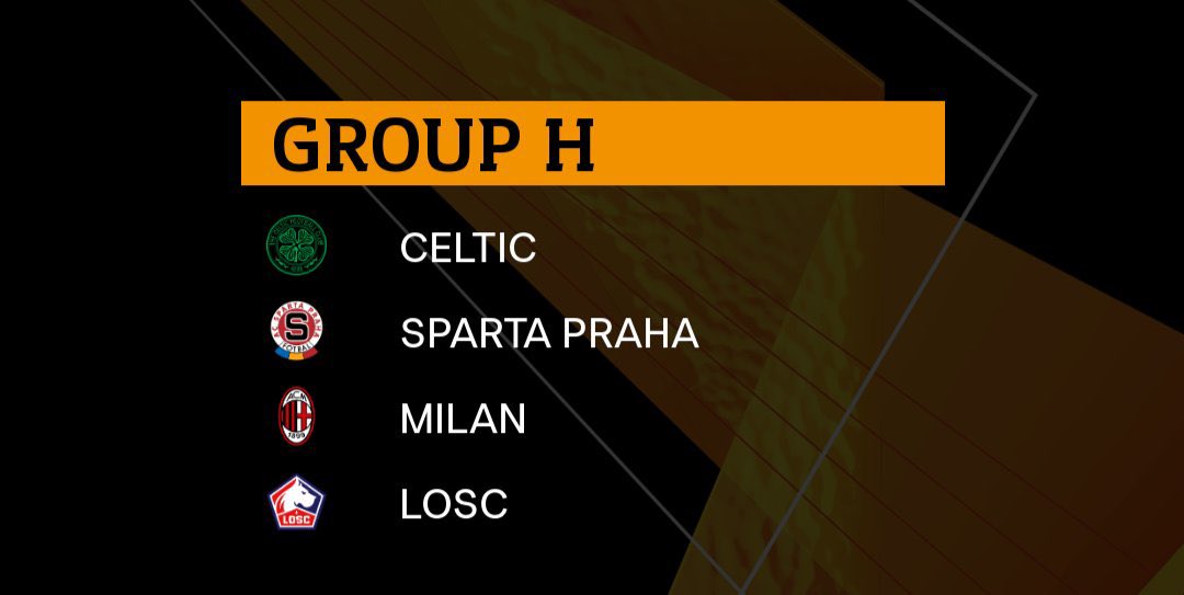 GROUP HMan, talk about tough luck.  @CelticFC may be top seeds but opposition are tough. On their day tho, Celtic are capable of beating.Let’s be positive and say Celtic take 6 points from Lille, win at home against Prague, and then draw (or two) from remaining.