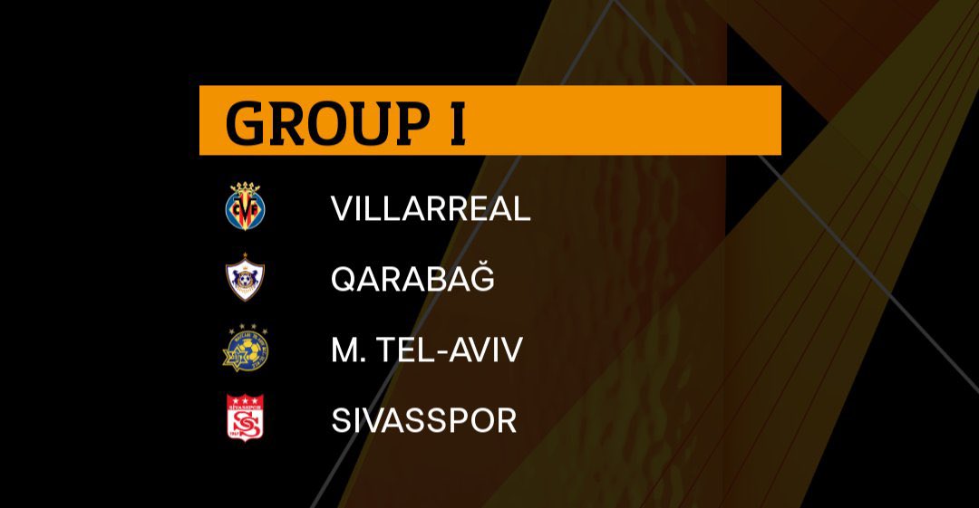 GROUP ITurkey sit right above  in 12th place, a mere 0.025 points ahead.Sivasspor make their EL group stage debut but do have decent chance vs M. Tel Aviv who return to group stage for 1st time since 2017-18.