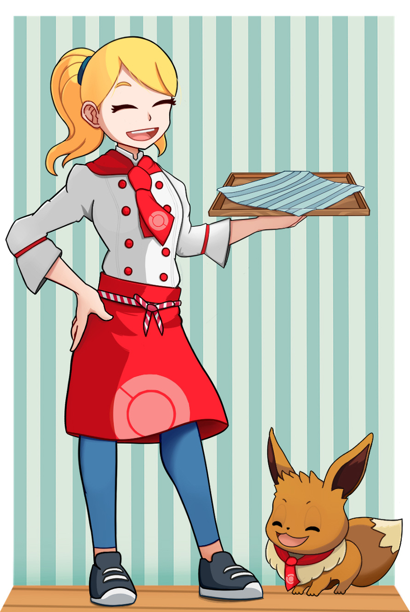 TAn_TimeNovel's tweet photo. Leah &amp; Eevee [Pokémon Café Mix] #ポケットモンスター #ポケモン #イーブイ #ポケモンカフェミック #ス #ポケモン人間絵 #カフェ https://t.co/va0mDzDuCD https://t.co/zD1iaI6MuP