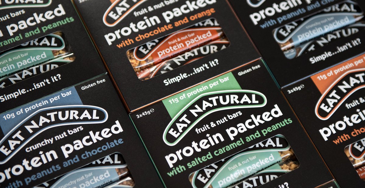 We think this would make a nice wallpaper…💙💚🧡 #proteinbar #proteinsnack