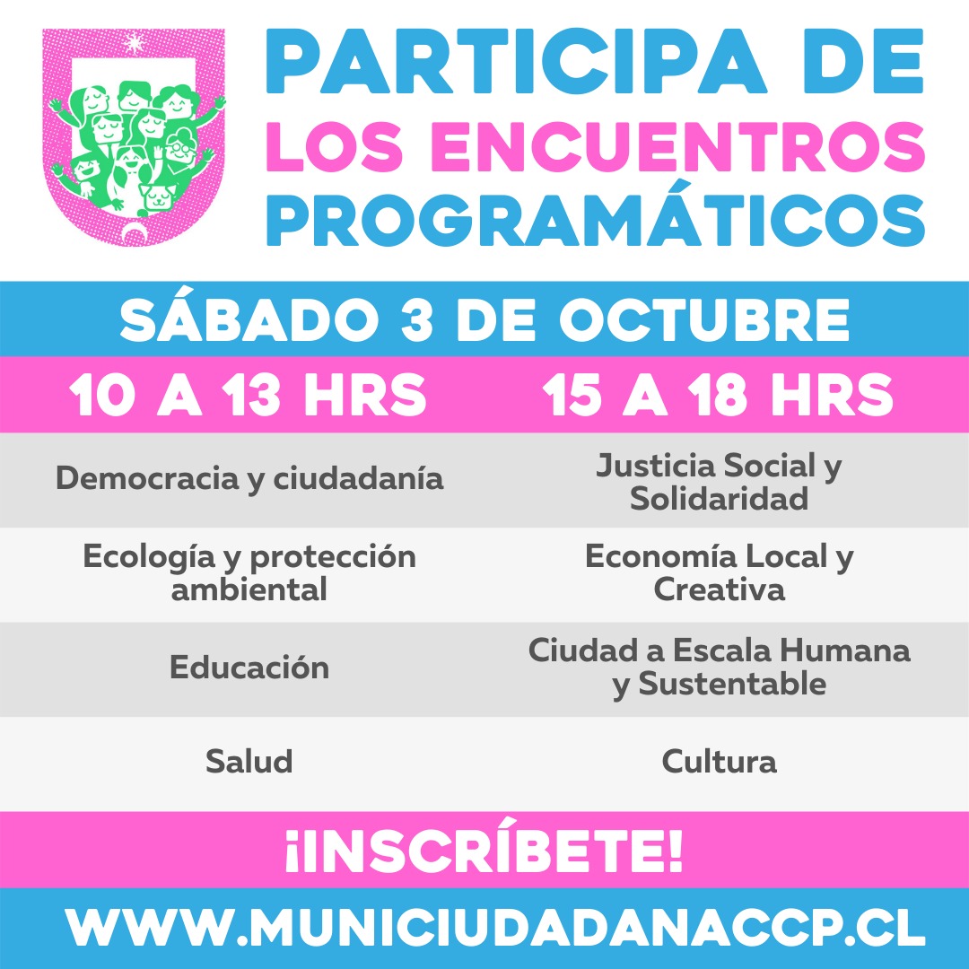 MunCiudadanaCCP's tweet photo. 🔴¡¿Te gustaria participar del programa ciudadano?‼ 🤓👩⚕️👵👩🏫👨🌾👩🎨
Entra a https://t.co/VzIsRlQCy8 y en #ParticipaDelPrograma hay dos opciones, entra a "Inscribirte en jornadas virtuales (3 y 10 de octubre)
Construyamos junt@s un Municipio Ciudadano para Concepción 🙂🤗🌱🙌 https://t.co/CUmPh4qtI3