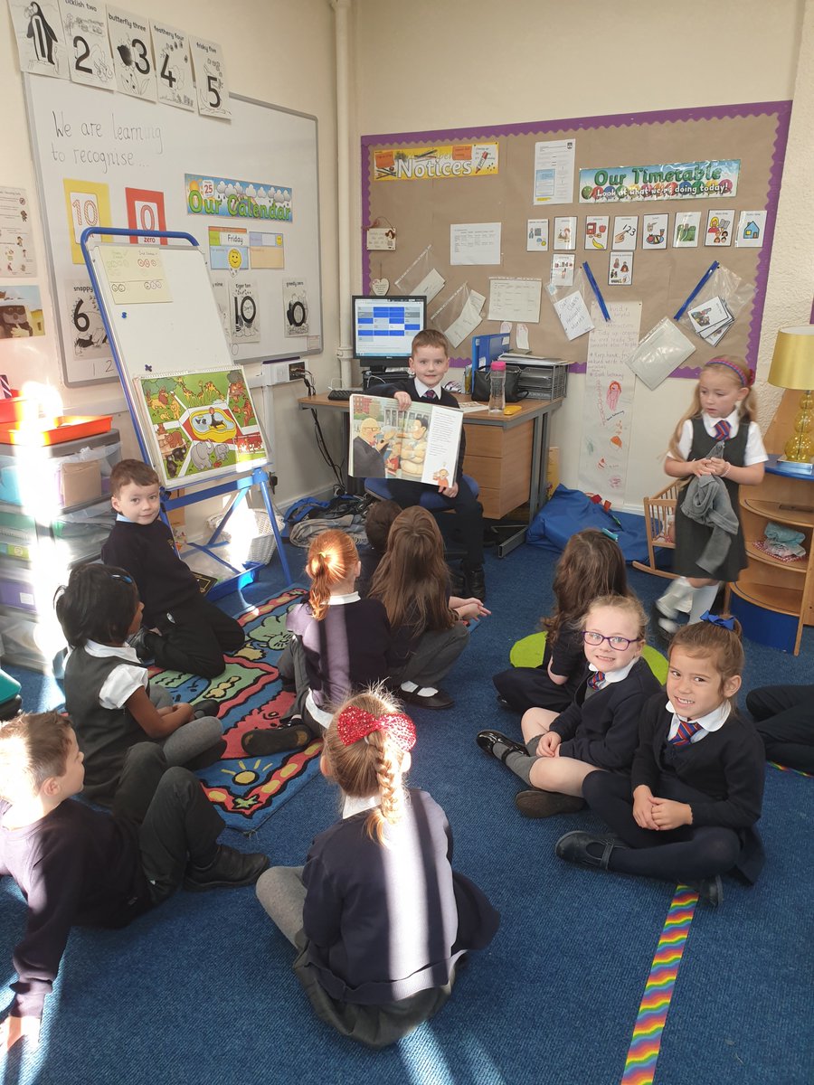 MorayP6K's tweet photo. P1FM took part in the NessBookFest Reading record event this morning. We enjoyed reading individually, in pairs, listening on the Coombes, or as a larger group for 20minutes @MorayPS #NBFrecord @NessBookFest1 https://t.co/fyaUCF1xGn