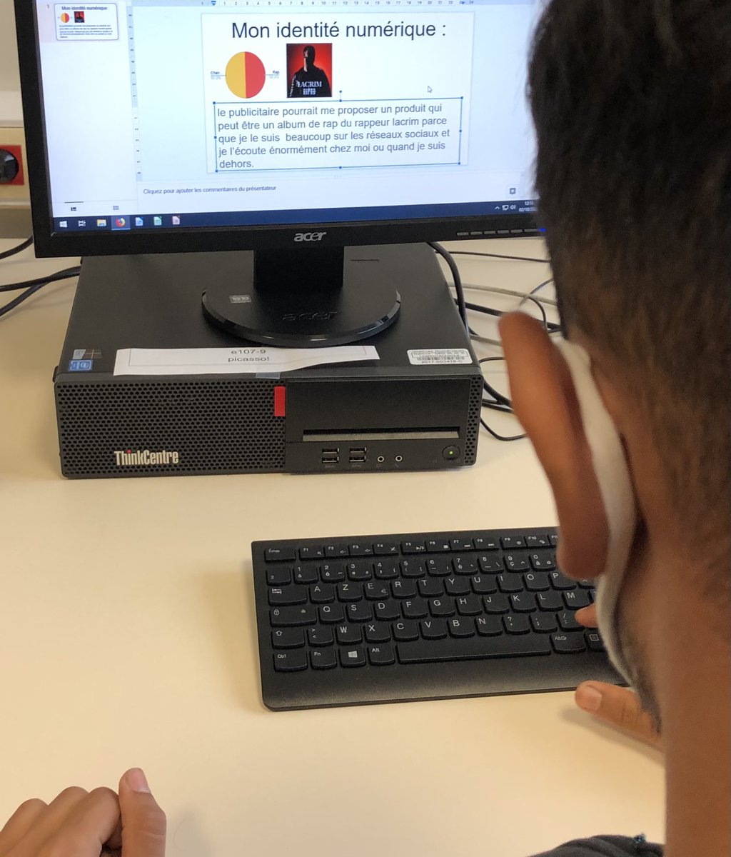 lvighier's tweet photo. #MaData - Épisode 1 : mon identité numérique
➡️ Recherches sur les #données personnelles
➡️ Traitement dans un tableur.
➡️ Analyse : quel produit pourrait-on me recommander d’après ces données ?
➡️ Réponse argumentée et visuelle.
Séance #EMI #EducMediasInfo avec @dadaperi. https://t.co/GPtlGwvBUq