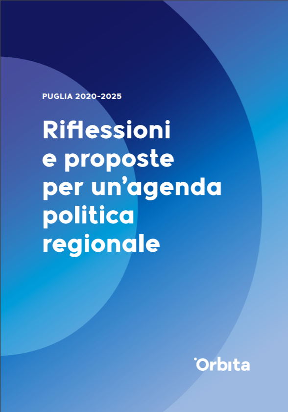 padeve's tweet image. Obiettivi strategici e azioni prioritarie per il #futuro della #Puglia. Il primo report di #Orbita è online. Analisi del presente per lo sviluppo e la crescita, risultato di un percorso di approfondimento e consultazione. 
Il link al report associazioneorbita.it/.../A4_Orbita_…