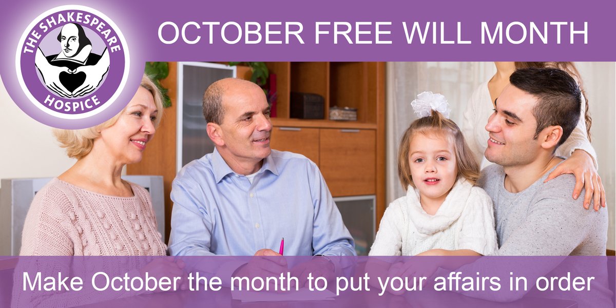 TheBardsHospice's tweet photo. This month is our Free Will Month and local Solicitors @AlstersKelley @Wrighthassall &amp; @LunnLowth have kindly donated appointments to prepare or amend a basic Will in return for a donation to the Shakespeare Hospice. For more information please visit https://t.co/C3Wisy7k3v https://t.co/260Yj1eCpA