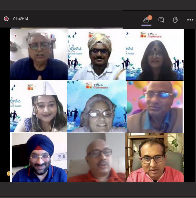 PrivilRodrigues's tweet photo. 75th Family &amp; Founders Day Celebrations of @MahindraRise 
@tech_mahindra #CelebrateEachMoment!
#DistantButConnected!
Amazing Family Awards!
@C_P_Gurnani @Harsh_Soin @jagdishmitra @imanishvyas @lravi_chandran @vrindapisharody @kalpanadivadkar 
@NehaSar73806763 
#75YearsOfMahindra https://t.co/bijA5qLr4g