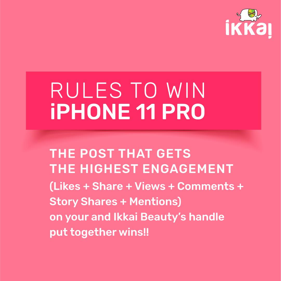 Ikkaibeauty's tweet photo. We will announce our 2nd winner on 10th October. 💃📱💃
Keep sending your entries and don't miss out on your chances to win iPhone 11 Pro or Three months Ikkai Beauty subscription for free.🎁
Participate Now. Hurry Up!!!
#Ikkai #IkkaiBeauty #putpatglow
#Organicskincare https://t.co/tcciFwhfQE