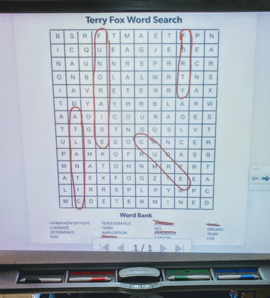 HPAS_Gr1and2's tweet photo. With only 8 students in class today, we're working as a team to complete the @TerryFoxCanada Word Search. 
*If you're away, check the Google Classroom and you can print one at home!
@tdsb @TDSB_HPAS https://t.co/cdiwiZSXMf