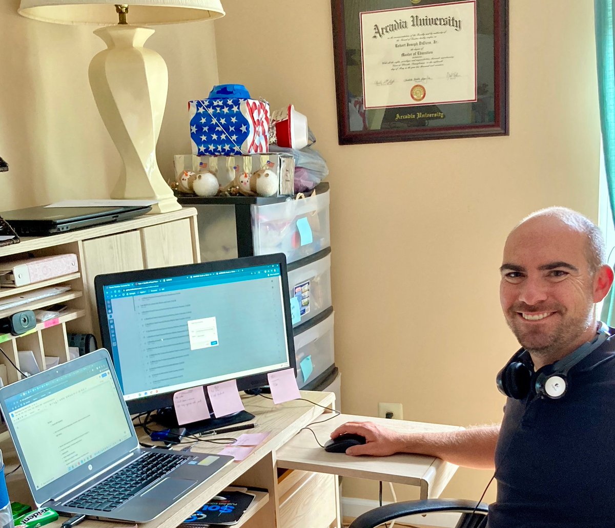 PALCS's tweet image. Mr. Robert DiCicco is a PALCS High School Math Teacher who has been with PALCS since 2015. 
#HomeWorkSpace