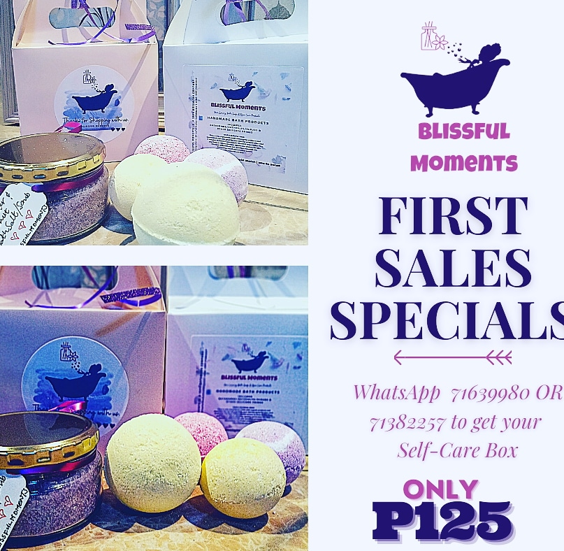 BlissfulMomentz's tweet image. WE ARE OPEN FOR SALE!!!!
Inbox for Price. 
Kidding! See Poster for details. There is a giveaway coming so get your #selfCareBox ASAP!

WhatsApp 71382257 to get yours!!!!
#BlissfulMomentsBW🇧🇼💜💜💜