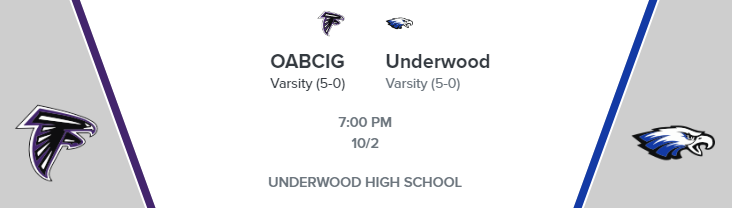 Cooper DeJean and No. 1 OABCIG head to fellow unbeaten Underwood tonight in the Game of the Week #iahsfb <a href="/PrepRedzoneIA/">Prep Redzone Iowa</a> @cdejean23 <a href="/OABCIG/">OABCIG</a> <a href="/EagleActivities/">Underwood Eagles</a> <a href="/HawkeyeFootball/">Hawkeye Football</a> 

prepredzone.com/2020/10/cooper…

The game will be live-streamed as well: youtube.com/watch?v=czaFWY…