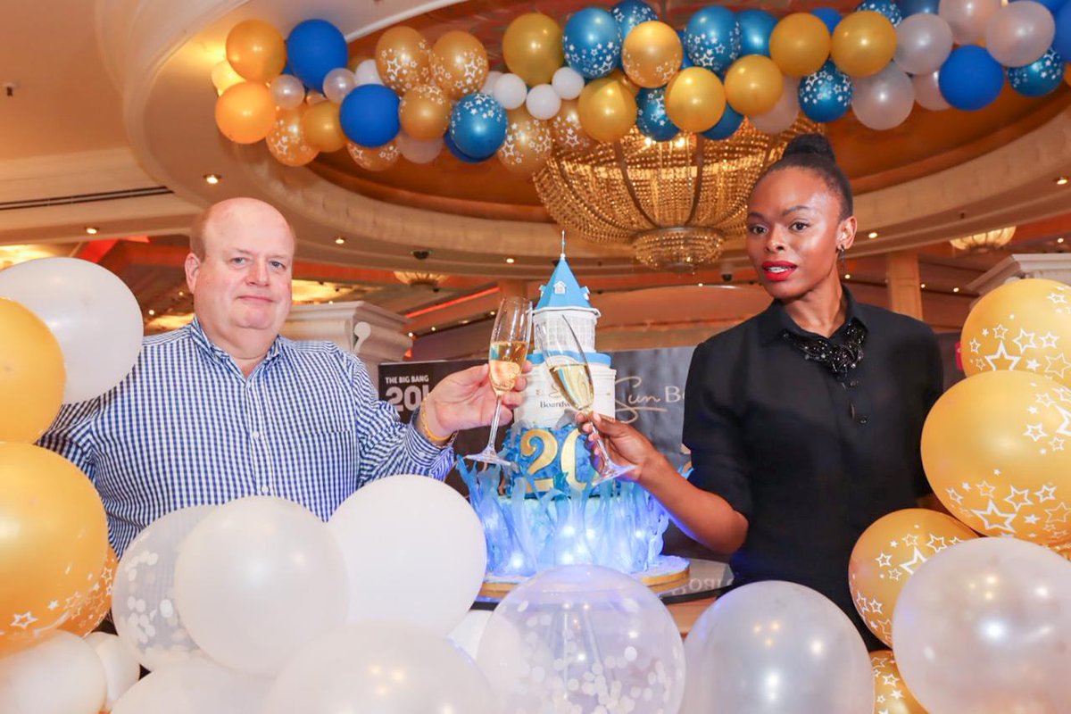 BoardwalkPE's tweet photo. Cheers to 20 years! 🥳 🥂
We are celebrating our 20th birthday this month and we kicked off with our GM, Mike Van Vuuren, https://t.co/b7vn9yVrj9 and Sonia Booth enjoying some cake and champagne. Will you be joining the celebrations this weekend? https://t.co/rmHfynzktj