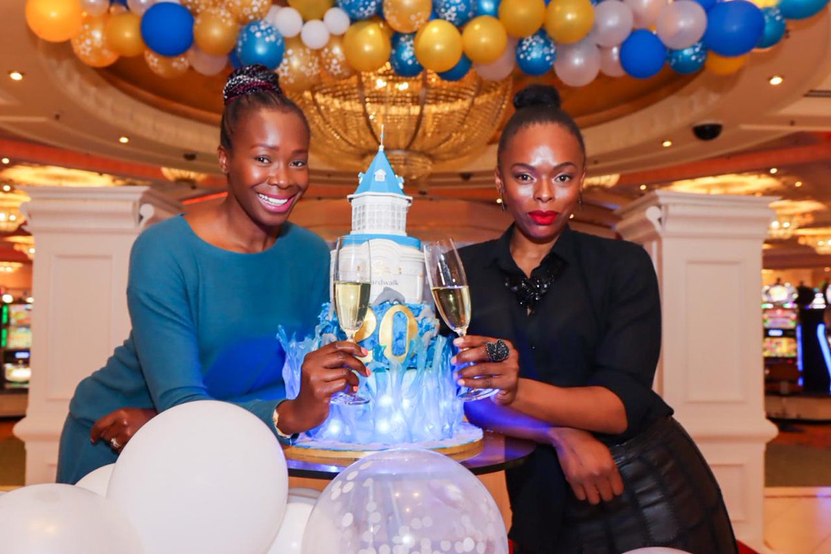 BoardwalkPE's tweet photo. Cheers to 20 years! 🥳 🥂
We are celebrating our 20th birthday this month and we kicked off with our GM, Mike Van Vuuren, https://t.co/b7vn9yVrj9 and Sonia Booth enjoying some cake and champagne. Will you be joining the celebrations this weekend? https://t.co/rmHfynzktj