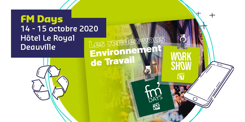 SodexoFrance's tweet image. 📅 Nous serons présents au FM’Days les 14 et 15 octobre prochain à Deauville. Dîner de gala, débats, « one to one », l’occasion de bâtir ensemble le Facility Management de demain.
​
Pour vous inscrire : fm-days.fr/participez​

#FacilityManagement #FMDays
