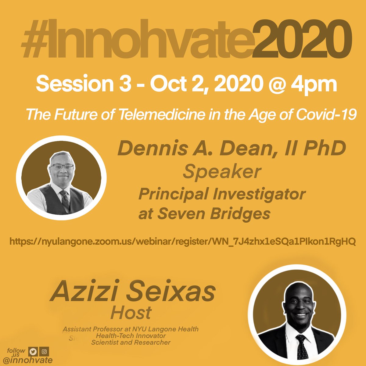 innohvate's tweet photo. Join us today for Session 3 - Oct. 2, 2020 @4pm

https://t.co/vc9lNCHTpS

#Innohvate2020 https://t.co/h2tBFb28rq