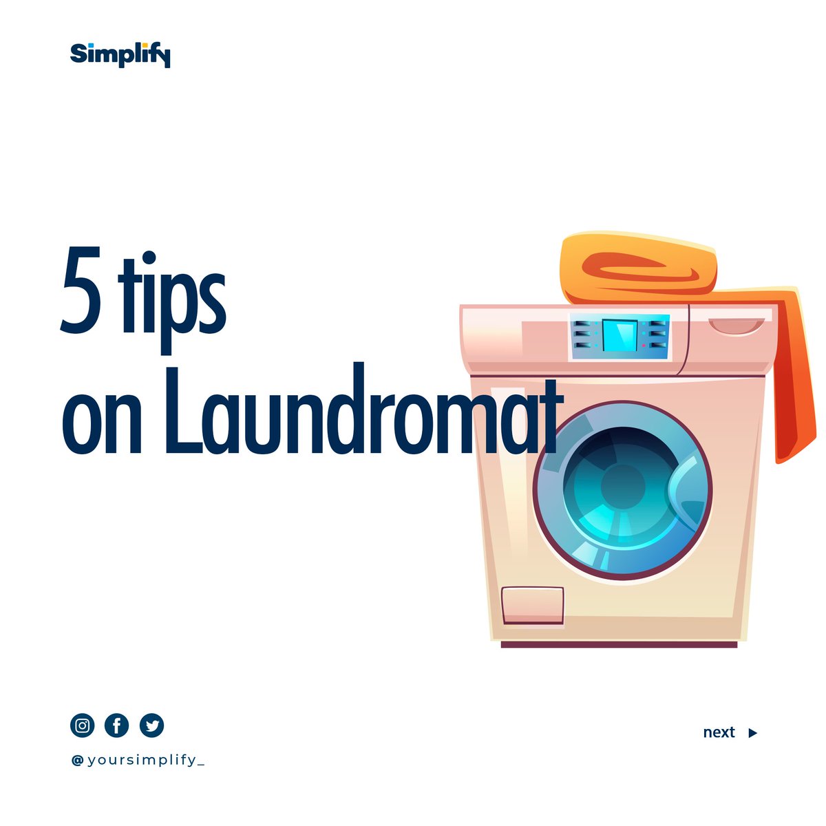 yoursimplify_'s tweet photo. 5 Tips on How to Run a Successful laundromat

#laundry #ERP #TECH4ALL #businessmanagement #TGIF2020 https://t.co/CjXPVslEJn