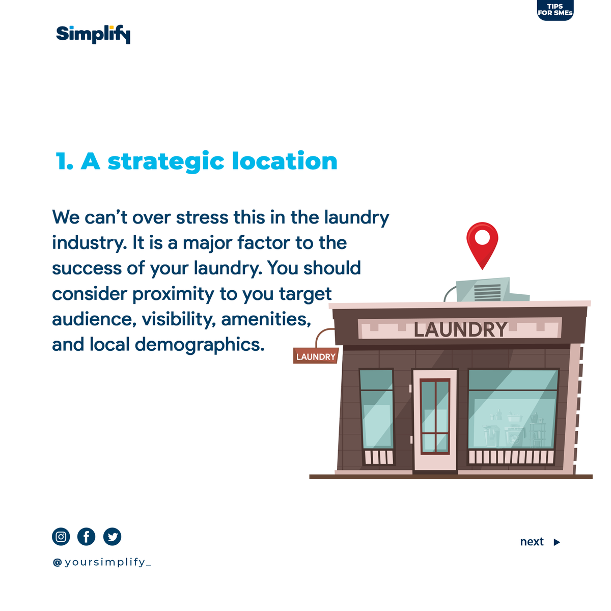 yoursimplify_'s tweet photo. 5 Tips on How to Run a Successful laundromat

#laundry #ERP #TECH4ALL #businessmanagement #TGIF2020 https://t.co/CjXPVslEJn