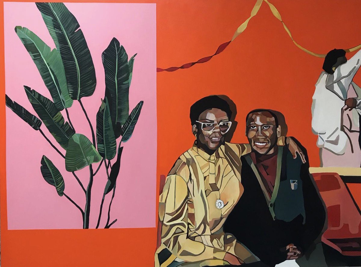 We are thrilled to announce a forthcoming commission by #JoyLabinjo at #Brixton station as part of the #BrixtonMuralProgramme ✨Image: ‘A Celebration of Sorts’, 2019. Courtesy the artist and <a href="/Tiwaniart/">Tiwani Contemporary</a>
