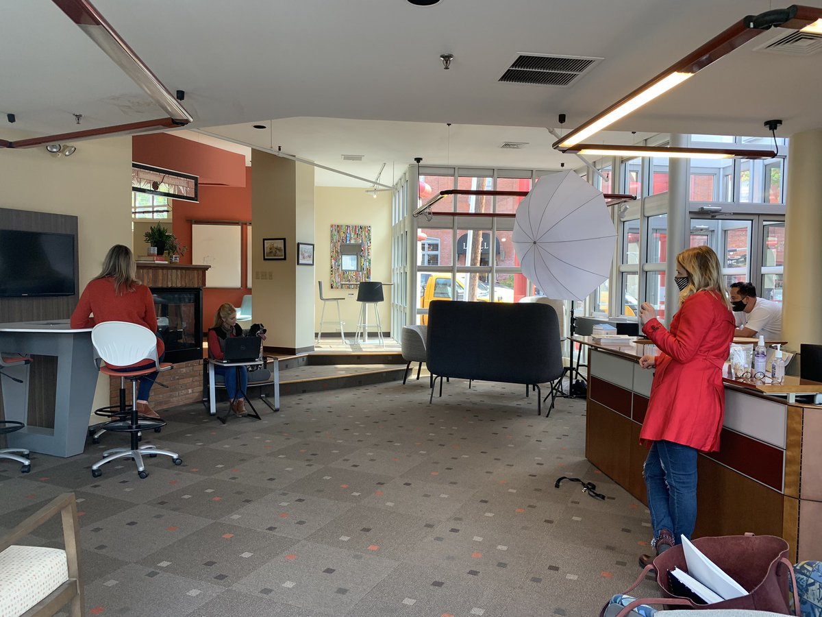 brworkplaces's tweet photo. We had a special four-legged guest for our @figlancaster photo shoot, this morning! Watch for the winter edition of Fig to check him out! #brplaces https://t.co/GD79XPyBmm