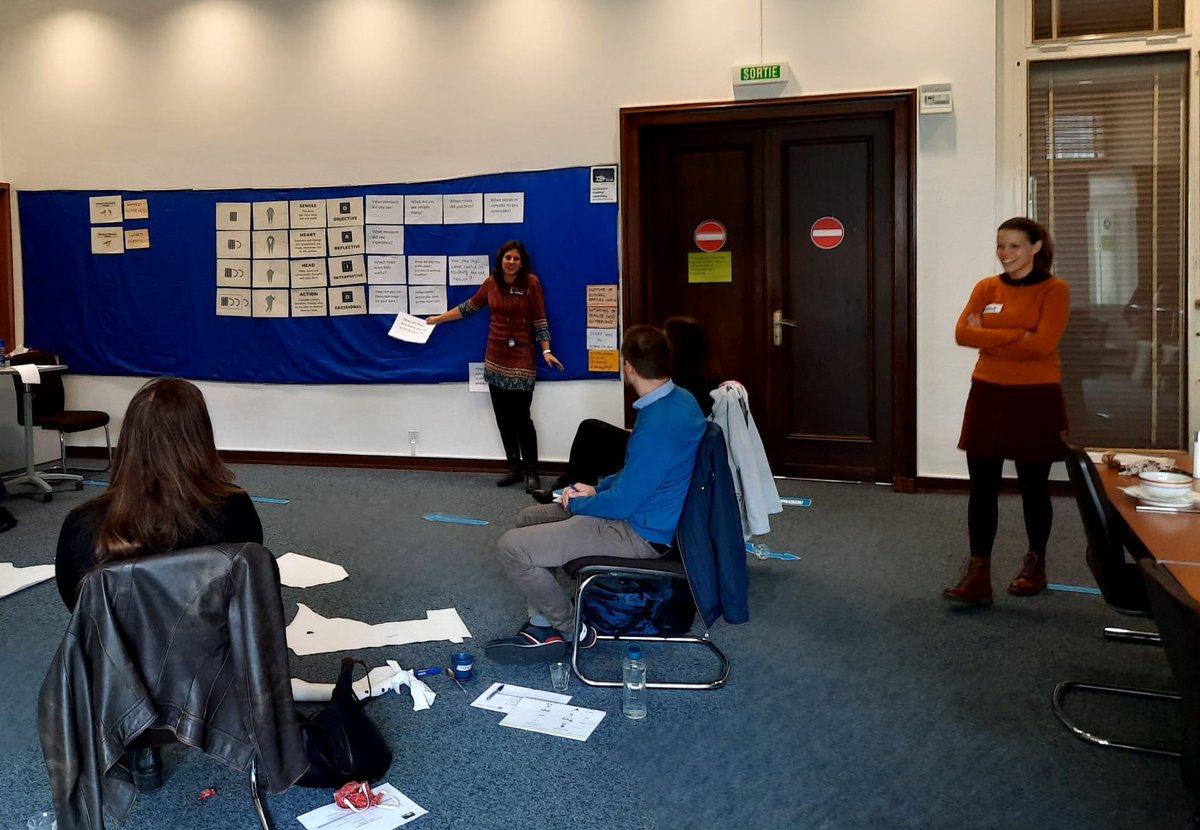 Thanks to our trainers <a href="/AltweggBrigitt/">BAltwegg</a>  and Anna Krebs for running our Group Facilitation Methods training in Geneva and keeping everyone COVID-19 safe!
#facilitation