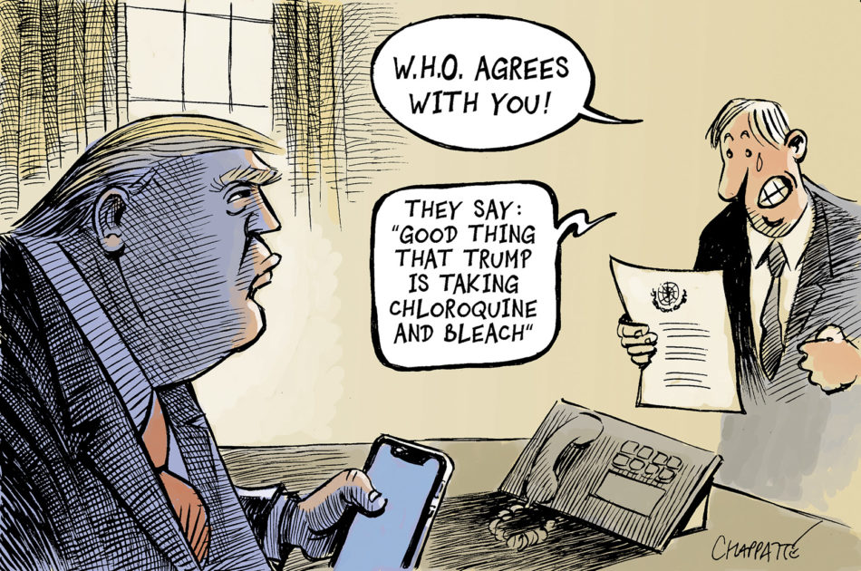 Chappatte Cartoons On Twitter Trumphascovid C Chappatte In Le Temps Cartoon Published On May 19 2020 Https T Co 5ernv8jcnc