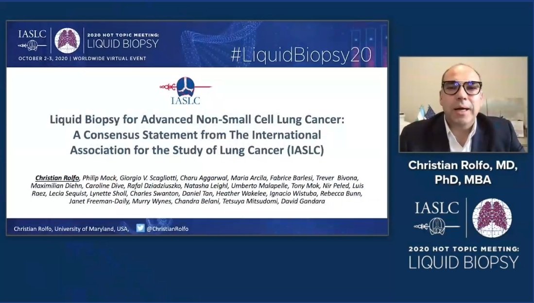 Umberto Malapelle (@umbertomalapel1) on Twitter photo Asthonishing presentation by <a href="/ChristianRolfo/">Christian Rolfo</a> on the <a href="/IASLC/">IASLC</a> #LiquidBiopsy20 statement paper. Antoher step forword to the introduction of liquid biopsy in #NSCLC clinical setting! Eccellente lavoro Christian! <a href="/JTOonline/">JTO & JTO CRR</a> <a href="/OncoAlert/">OncoAlert</a> <a href="/drgandara/">David Gandara</a> <a href="/MEArcila/">MArcila</a> <a href="/giorgioscaglio3/">Scagliotti Giorgio</a> <a href="/lmsholl/">Lynette Sholl</a> Asthonishing presentation by <a href="/ChristianRolfo/">Christian Rolfo</a> on the <a href="/IASLC/">IASLC</a> #LiquidBiopsy20 statement paper. Antoher step forword to the introduction of liquid biopsy in #NSCLC clinical setting! Eccellente lavoro Christian! <a href="/JTOonline/">JTO & JTO CRR</a> <a href="/OncoAlert/">OncoAlert</a> <a href="/drgandara/">David Gandara</a> <a href="/MEArcila/">MArcila</a> <a href="/giorgioscaglio3/">Scagliotti Giorgio</a> <a href="/lmsholl/">Lynette Sholl</a>
