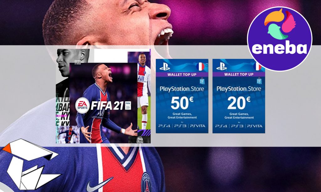 ChocoBonPlan's tweet photo. 🎁#CONCOURS

FIFA 21 (PS4) à gagner !

Pour participer : 

Suivre @EnebaFr et @ChocoBonPlan
+ RT ce Tweet

Si vous avez déjà #FIFA21 et que vous gagnez, on vous offre 70 € en crédit PSN 👉https://t.co/ctm4cmnc4d

Tirage le 9 Octobre. Bonne chance ! https://t.co/kfK2GOjrCv