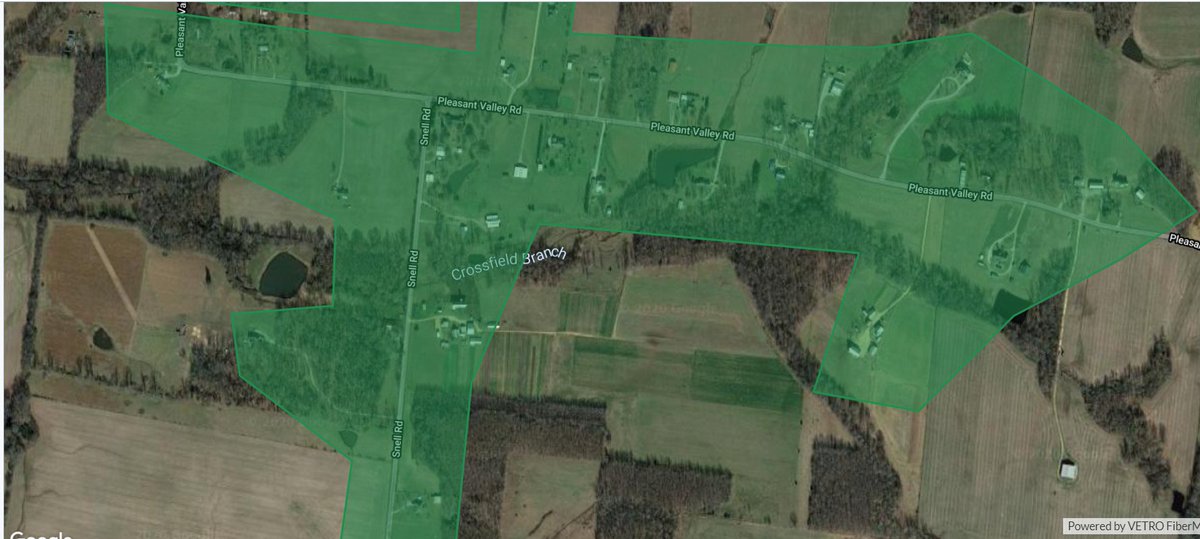JTMBroadband's tweet photo. We are proud to announce that 106 new homes in the Ethridge area now have access to our Fiber network! Posted below in green are some of the new areas in which we can service. Please call our office to inquire about getting signed up today! 931-306-6555 https://t.co/m79SbKiom9