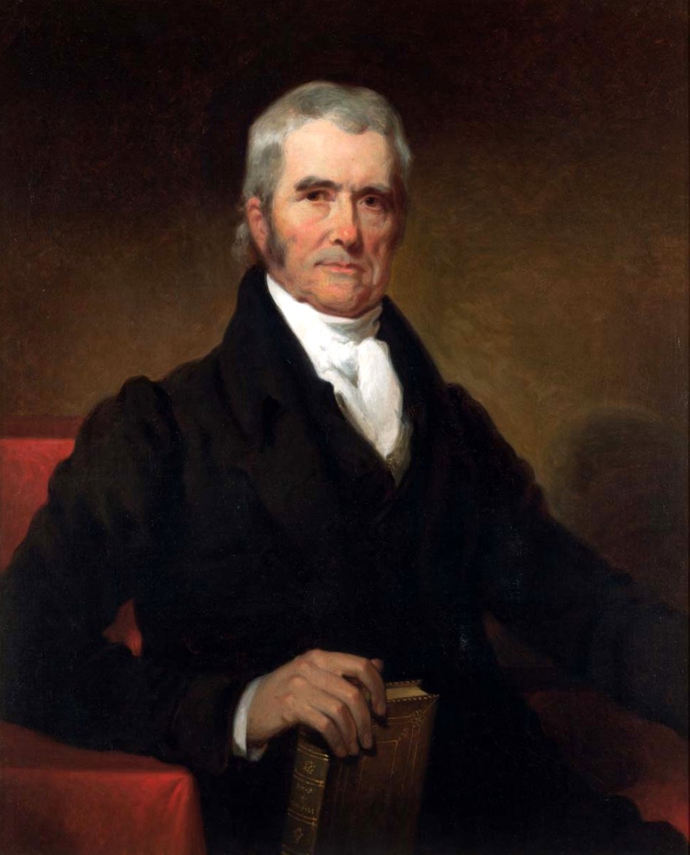 3- The first Chief Justice was the legendary John Marshall. He is the most under-recognized American hero. Without Marshall, there’s no telling if the Supreme Court would be as consequential as it is today. https://www.history.com/topics/us...